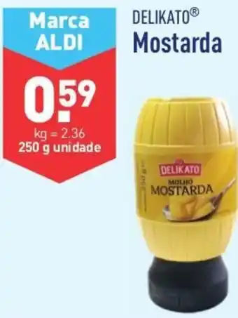 ALDI Delikato Molho Mostarda 250g promoção
