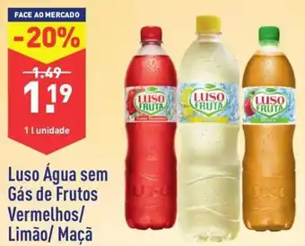 ALDI Luso Água sem Gás de Frutos Vermelhos/Limão/Maçã 1L promoção