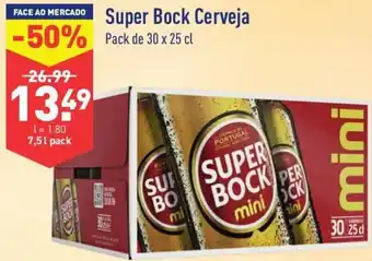 ALDI Super Bock Mini Cerveja 30 x 25cl promoção