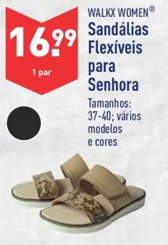 ALDI Walkx Women Sandálias Flexíveis para Senhora 37-40 promoção