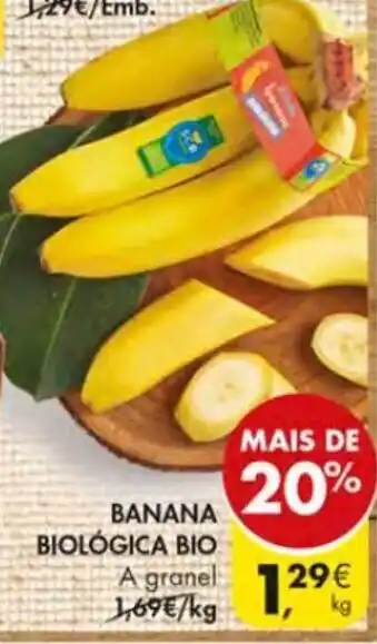 Pingo Doce Banana Biólogica Bio promoção