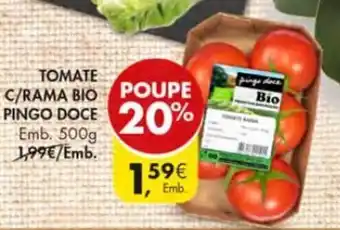 Pingo Doce Tomate C/Rama Bio Pingo Doce 500g promoção