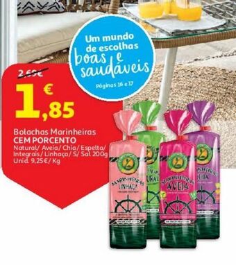 Auchan Bolacha cem porcento promoção