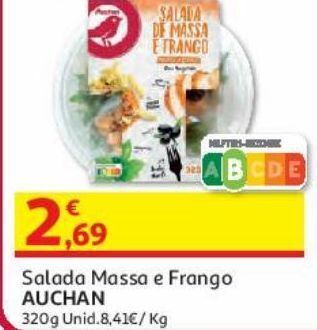 Auchan Salada massa e frango auchan 320 g promoção