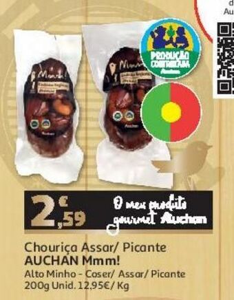 Auchan Chouriça carne auchan mmm! promoção