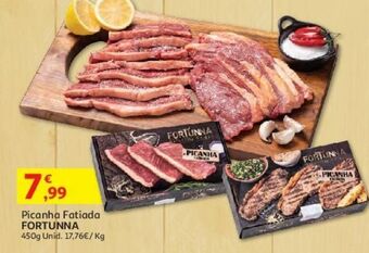 Auchan Picanha fatiada fortunna 450gr promoção