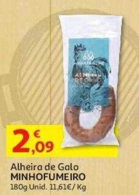 Auchan Alheira de galo minhofumeiro 180g promoção