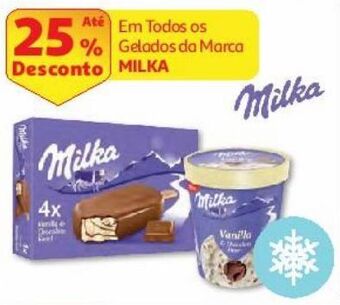 Auchan Gelado milka promoção
