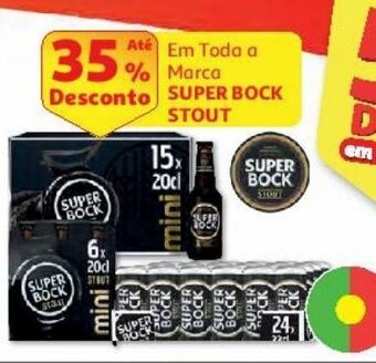 Auchan Cerveja preta super bock promoção