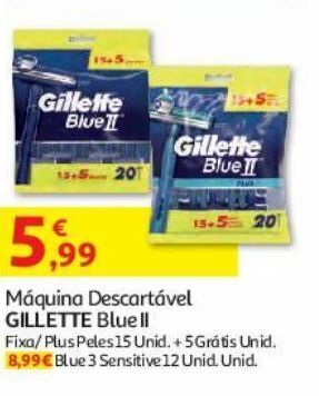 Auchan Máquina descartável gillette promoção