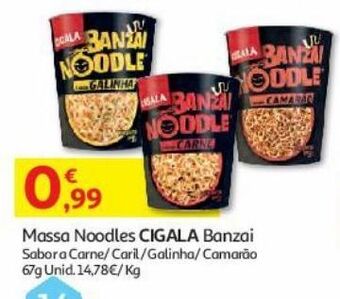 Auchan Massa noodles cigala promoção