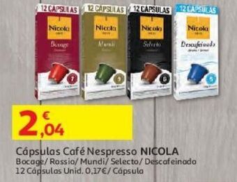 Auchan Cápsulas nicola promoção