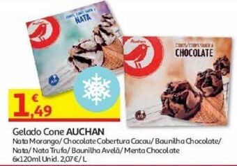 Auchan Gelado cone auchan promoção