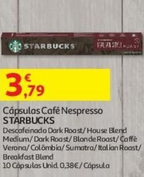 Auchan Cápsulas starbucks promoção