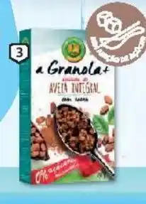 Auchan Granola cem porcento:cacau sem açúcar ad. 350g promoção