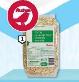 Auchan Flocos de aveia viver melhor:equil. finos integrais 400g promoção