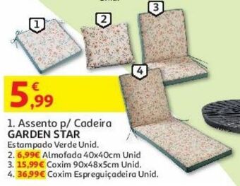 Auchan Assento cadeira garden star promoção