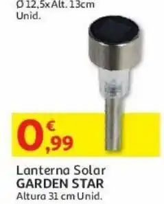 Auchan Lanterna solar garden star promoção