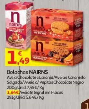 Auchan Bolachas nairns promoção