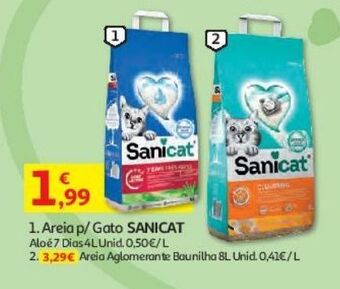 Auchan Areia p/ gato sanicat promoção