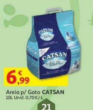 Auchan Areia p/ gato catsan:10lt promoção