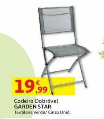 Auchan Cadeira dobrável garden star promoção