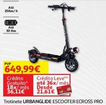 Auchan Trotinete urbanglide escooter ecross pro promoção