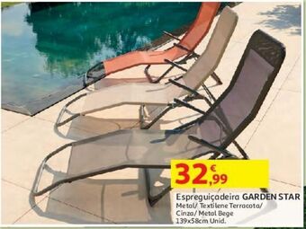 Auchan Espreguiçadeira garden star promoção