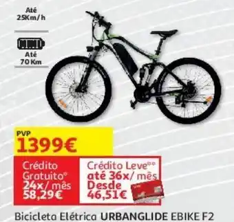 Auchan Bicicleta urbanglide ebike f2 promoção
