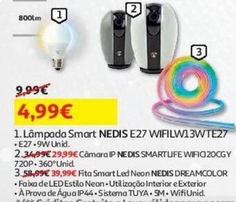 Auchan Lâmpada smart nedis promoção