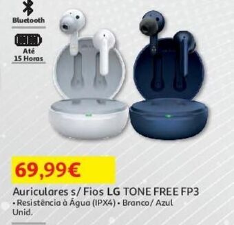 Auchan Auriculares sem fio lg tone free fp3 promoção