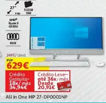 All in one hp 27-dp0001np