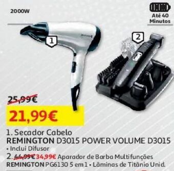 Auchan Secador cabelo remington promoção