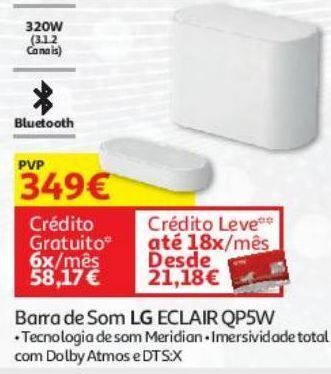 Auchan Barra de som lg eclair qp5w promoção