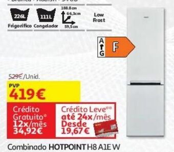 Auchan Combinado hotpoint h8 a1e w promoção