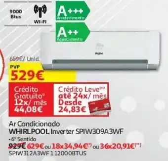 Auchan Ar condicionado whirlpool promoção