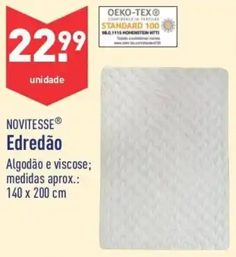 ALDI Novitesse Edredão 140 x 200cm promoção
