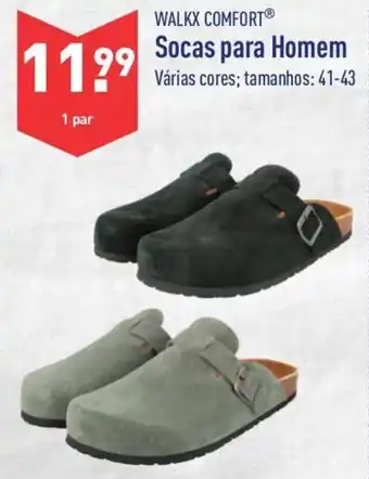 ALDI Walkx Comfort Socas para Homem 41-43 promoção