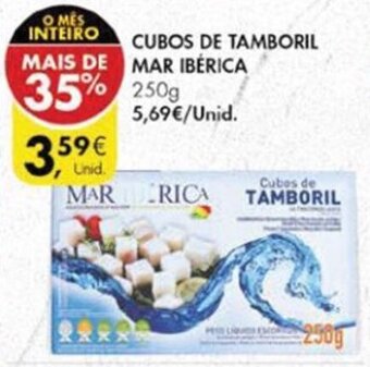 Pingo Doce Cubos de Tamboril Mar Ibérica 250g promoção