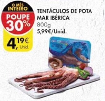 Pingo Doce Tentáculos de Pota Mar Ibérica 800g promoção