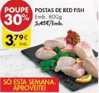 Pingo Doce Postas de Red Fish 800g promoção