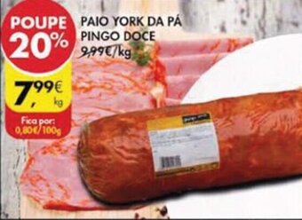 Pingo Doce Paio York da Pà Pingo Doce promoção