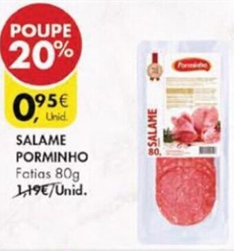 Pingo Doce Salame Porminho 80g promoção