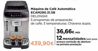 El Corte Inglés Cafeteira delonghi promoção
