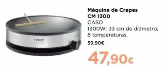 Máquina de fazer crepes caso