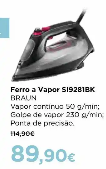 Ferro a vapor braun