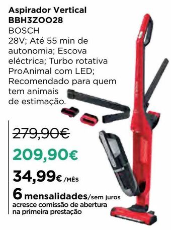 El Corte Inglés Aspirador vertical bosch promoção