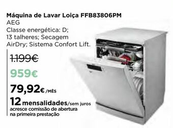 El Corte Inglés Lava louças aeg promoção