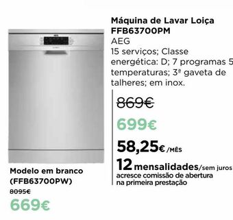 El Corte Inglés Lava louças aeg promoção