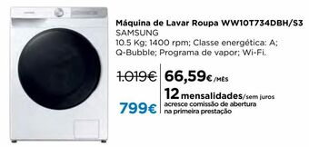 El Corte Inglés Máquina lavar roupa samsung promoção